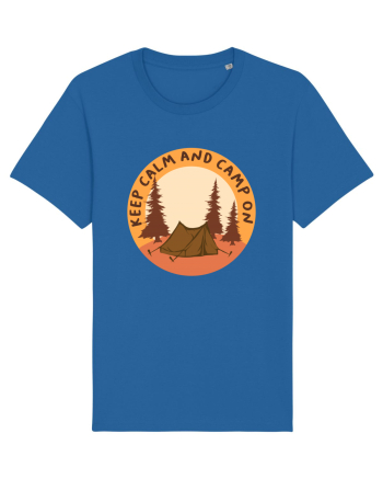 Keep Calm and Camp On Royal Blue