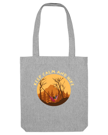 Keep Calm and Hike Heather Grey