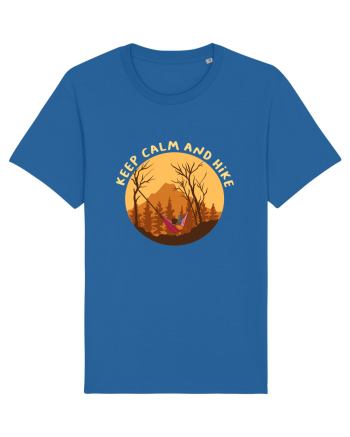 Keep Calm and Hike Royal Blue