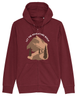 Let the Adventure Begin Hanorac cu fermoar Unisex Connector