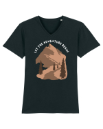 Let the Adventure Begin Tricou mânecă scurtă guler V Bărbat Presenter