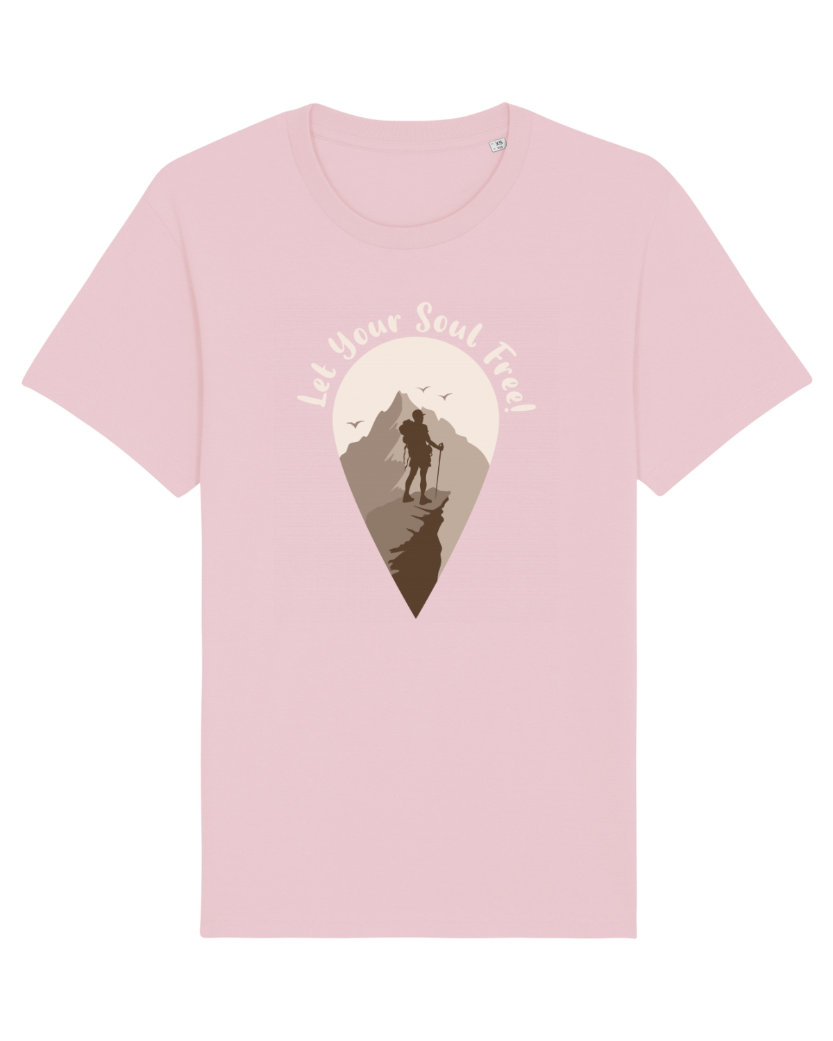 Tricou mânecă scurtă Unisex Rocker Cotton Pink