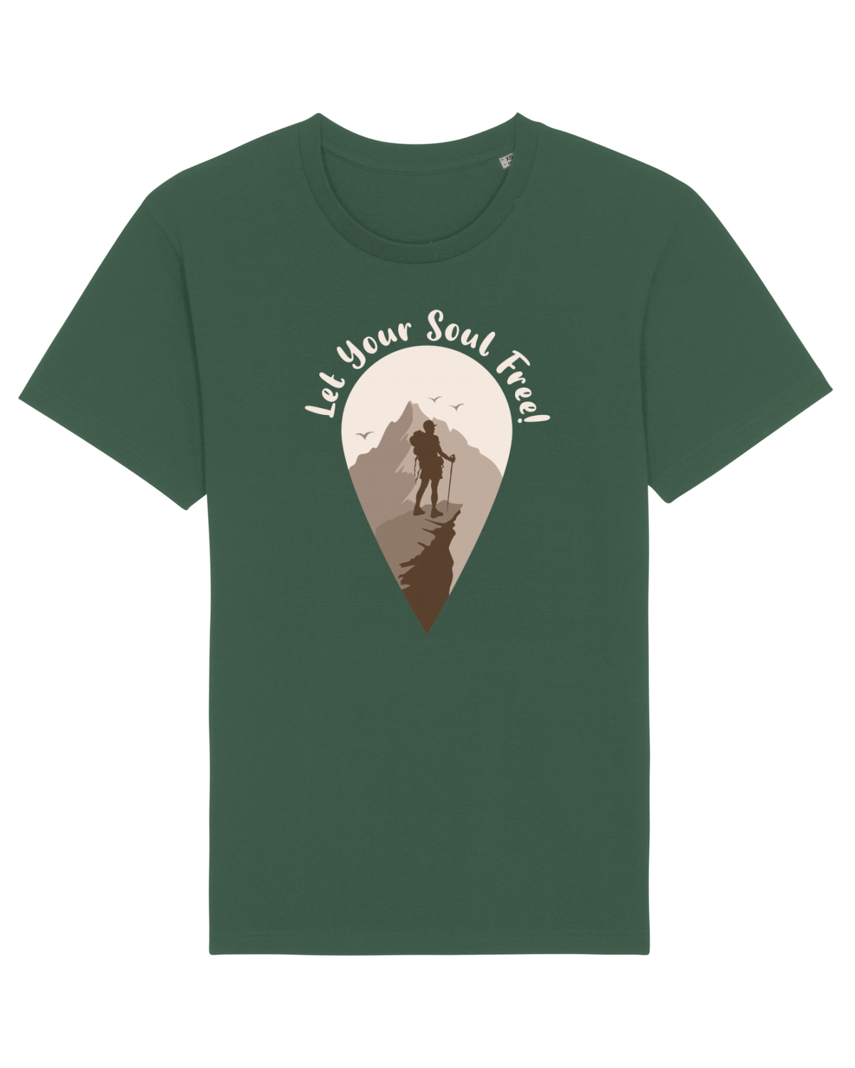 Tricou mânecă scurtă Unisex Rocker Bottle Green