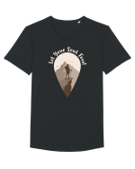 Let Your Soul Free! Tricou mânecă scurtă guler larg Bărbat Skater