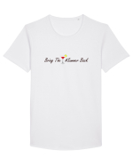 Bring the summer back. Tricou mânecă scurtă guler larg Bărbat Skater