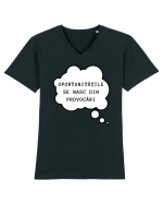 OPORTUNITĂȚILE SE NASC DIN PROVOCĂRI Tricou mânecă scurtă guler V Bărbat Presenter