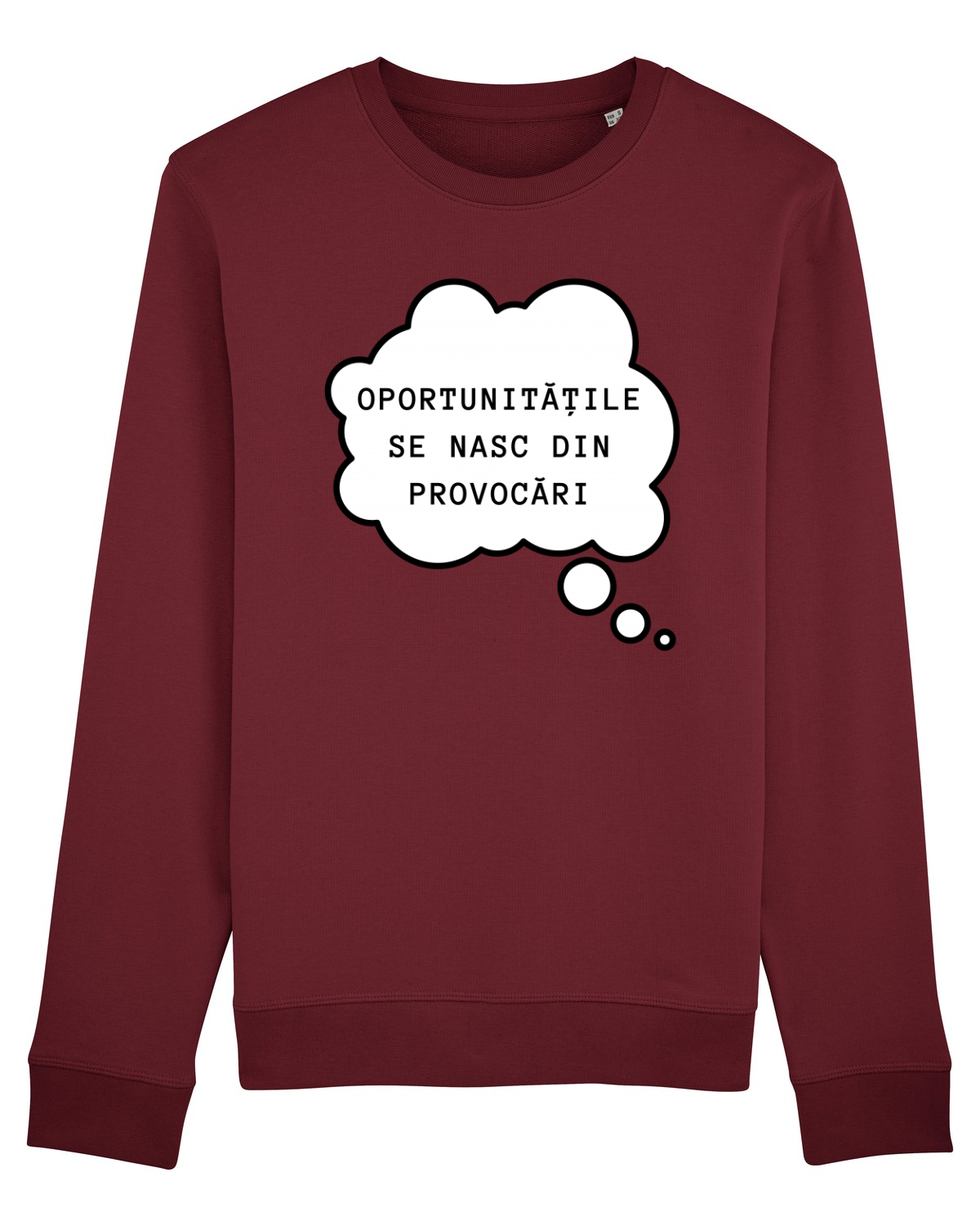 Bluză mânecă lungă Unisex Rise Burgundy