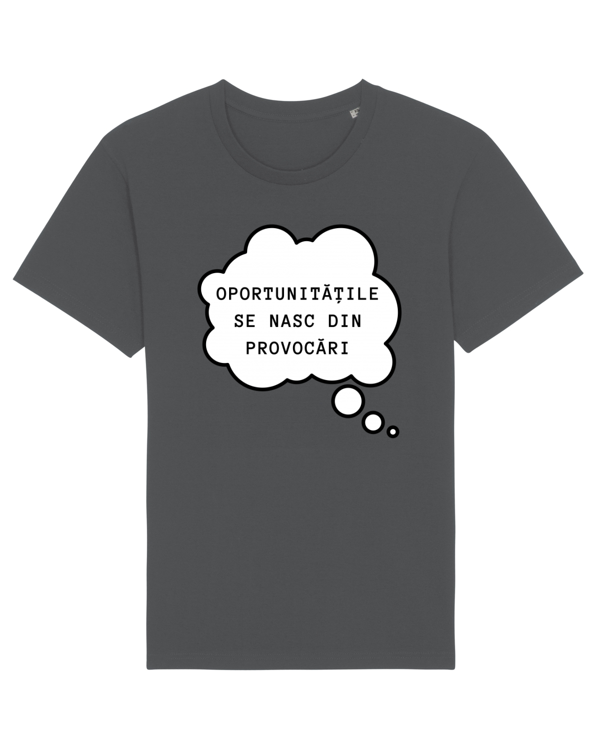 Tricou mânecă scurtă Unisex Rocker Anthracite