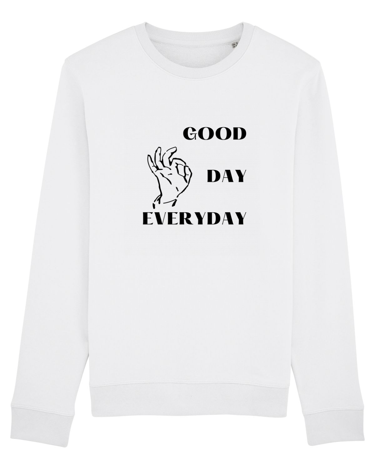 Bluză mânecă lungă Unisex Rise White