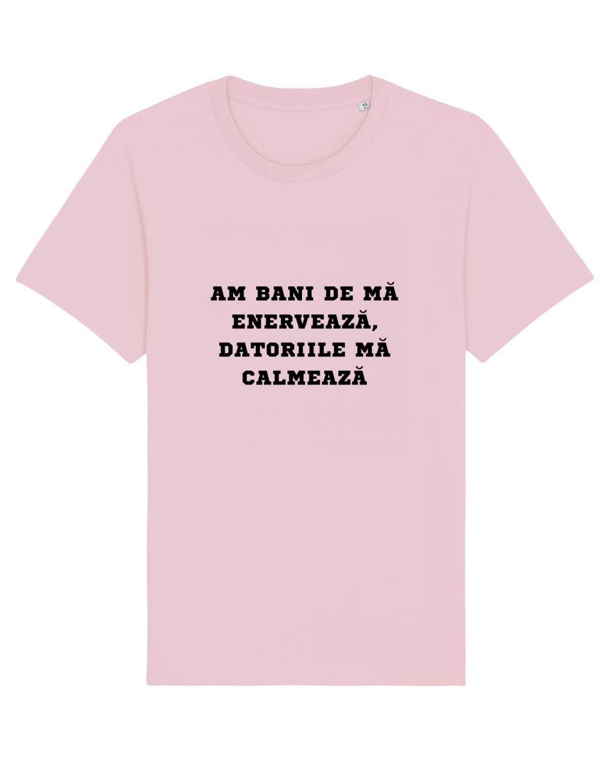 Tricou mânecă scurtă Unisex Rocker Cotton Pink