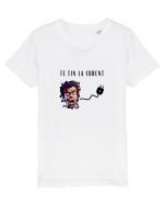 TE ȚIN LA CURENT V1 Tricou mânecă scurtă  Copii Mini Creator