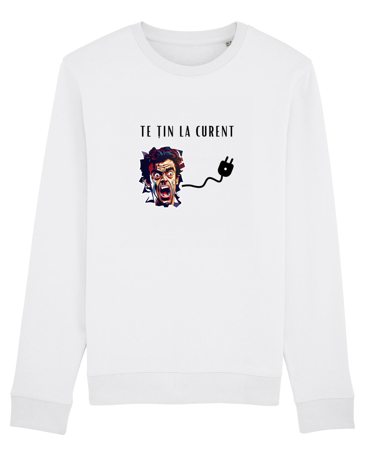 Bluză mânecă lungă Unisex Rise White