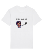 TE ȚIN LA CURENT V1 Tricou mânecă scurtă Unisex Rocker