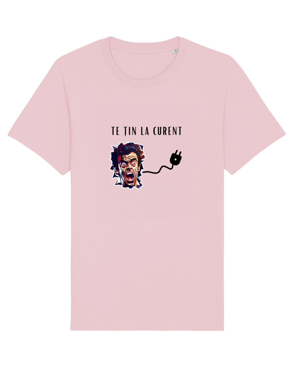 Tricou mânecă scurtă Unisex Rocker Cotton Pink