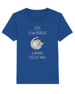 Pisica Adormita cu Citat Tricou mânecă scurtă  Copii Mini Creator