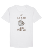 Pisica Adormita cu Citat Tricou mânecă scurtă guler larg Bărbat Skater