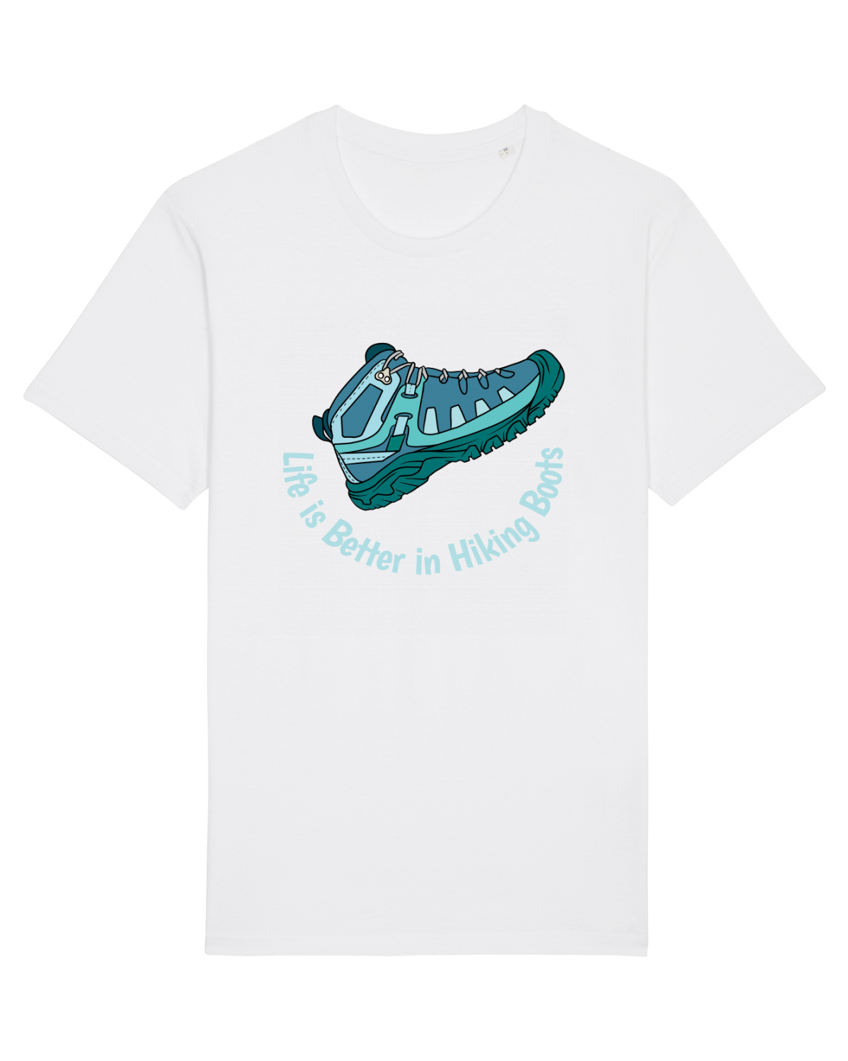 Tricou mânecă scurtă Unisex Rocker White