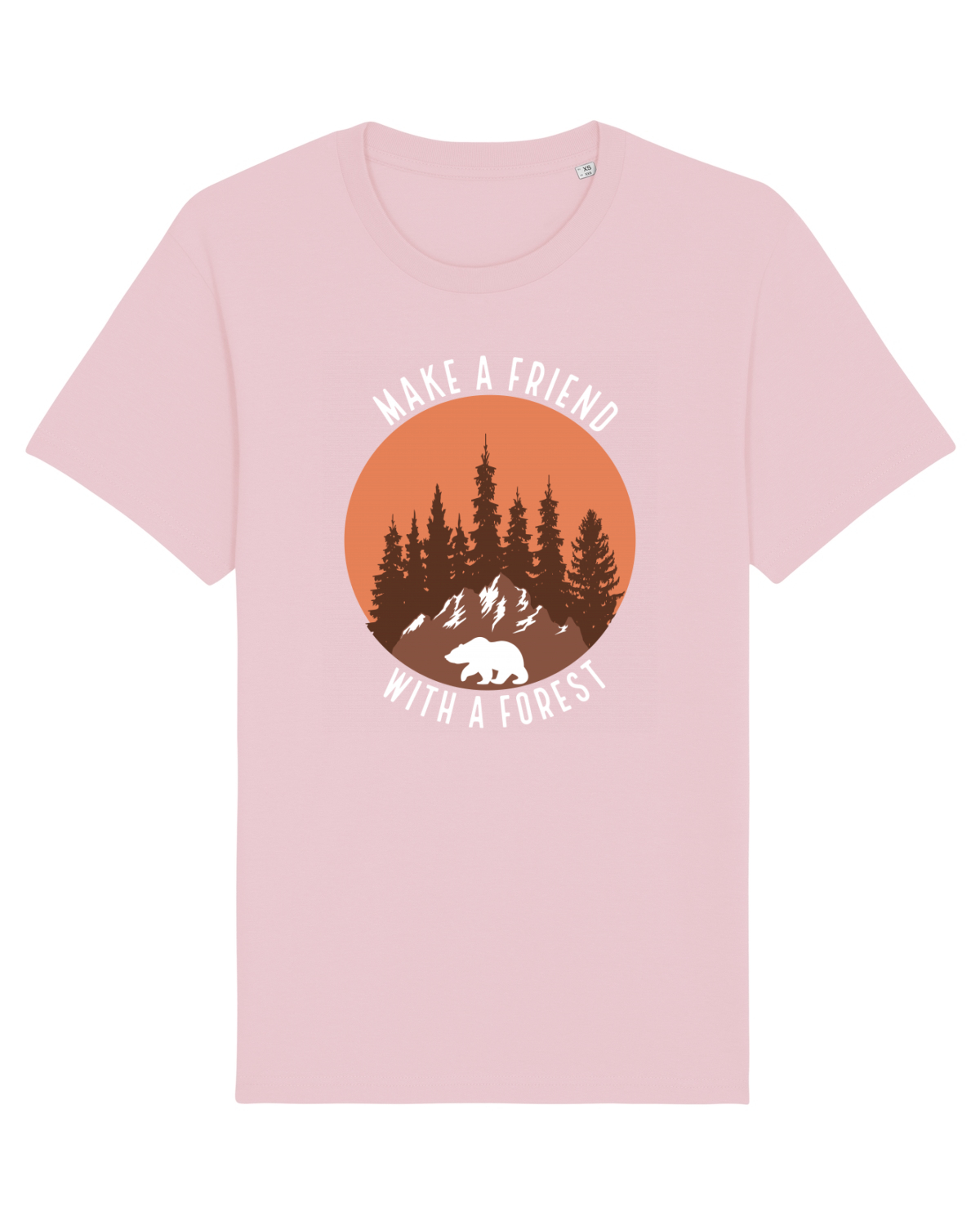 Tricou mânecă scurtă Unisex Rocker Cotton Pink