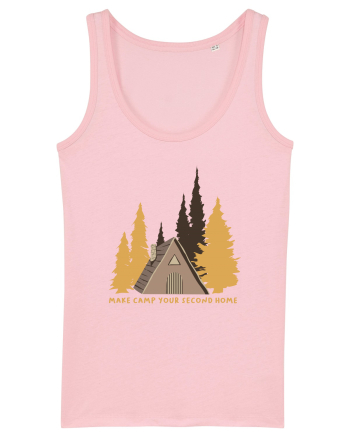 Make Camp Your Second Home Cotton Pink