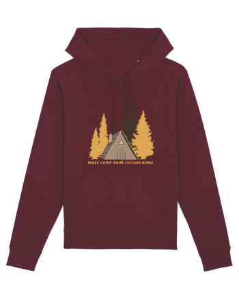 Make Camp Your Second Home Burgundy