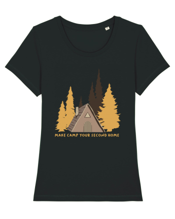 Make Camp Your Second Home Black