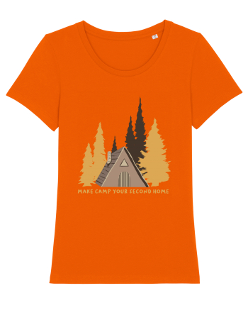 Make Camp Your Second Home Bright Orange