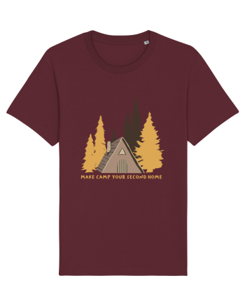 Make Camp Your Second Home Burgundy