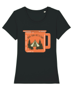 More than Just a Camp Tricou mânecă scurtă guler larg fitted Damă Expresser