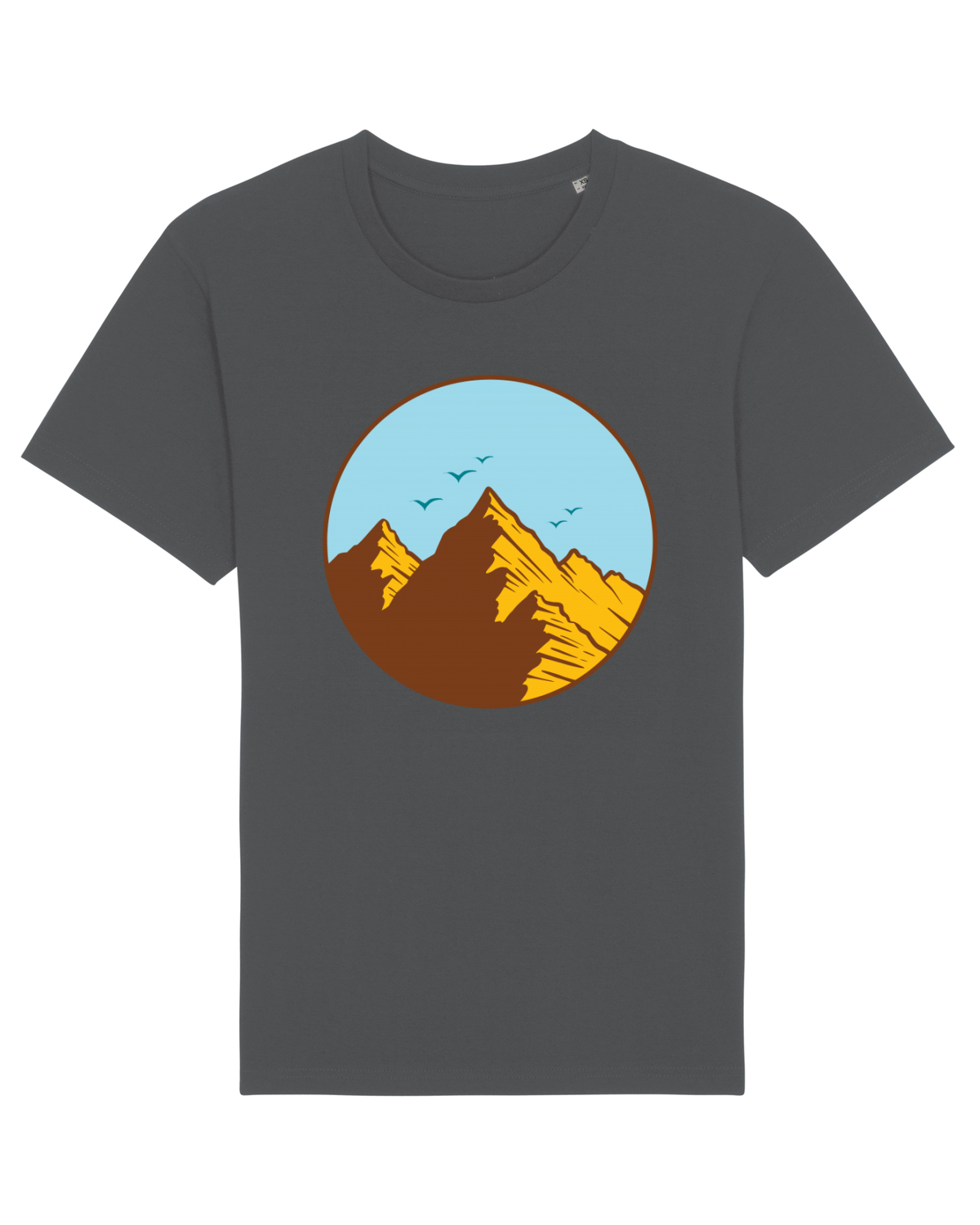 Tricou mânecă scurtă Unisex Rocker Anthracite