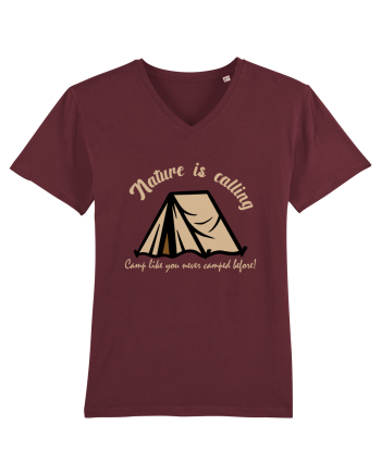 Nature is Calling, Camp Like You Never Camped Before! Burgundy