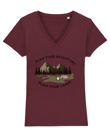 Plan Your Adventure, Plan Your Camp! Burgundy