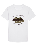 Plan Your Adventure, Plan Your Camp! Tricou mânecă scurtă guler larg Bărbat Skater