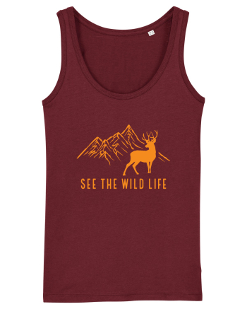 See the Wild Life Burgundy