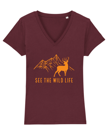 See the Wild Life Burgundy