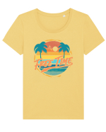 Free Time Tricou mânecă scurtă guler larg fitted Damă Expresser