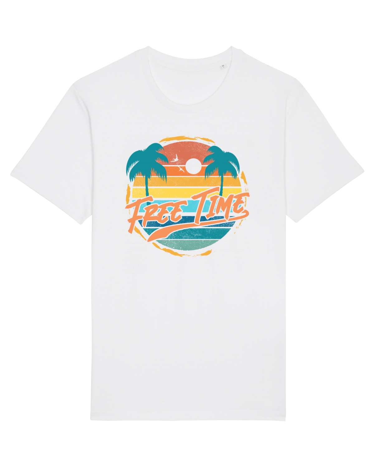Tricou mânecă scurtă Unisex Rocker White
