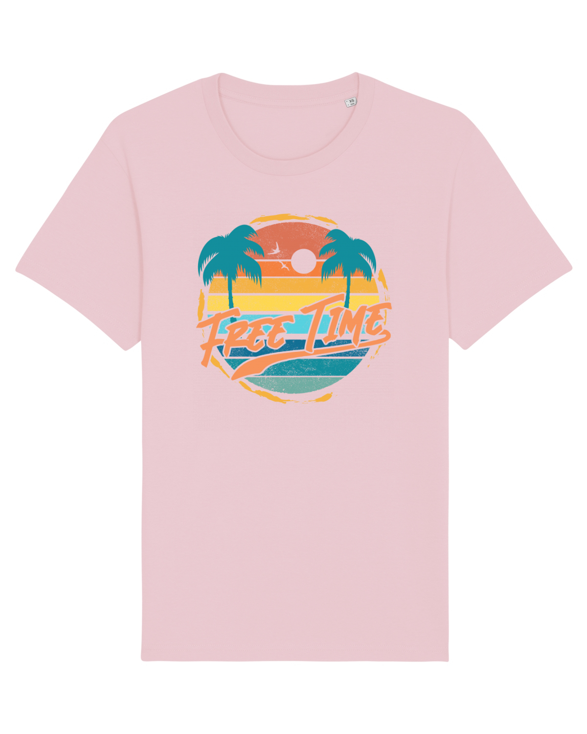 Tricou mânecă scurtă Unisex Rocker Cotton Pink