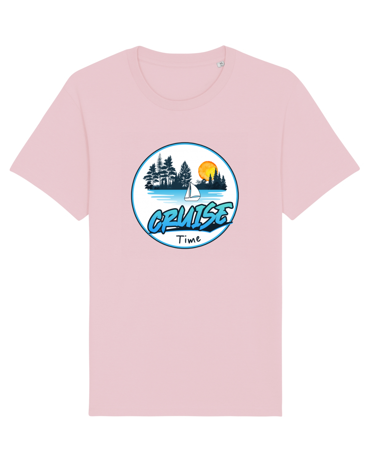 Tricou mânecă scurtă Unisex Rocker Cotton Pink