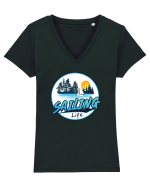 Sailing Life Tricou mânecă scurtă guler V Damă Evoker