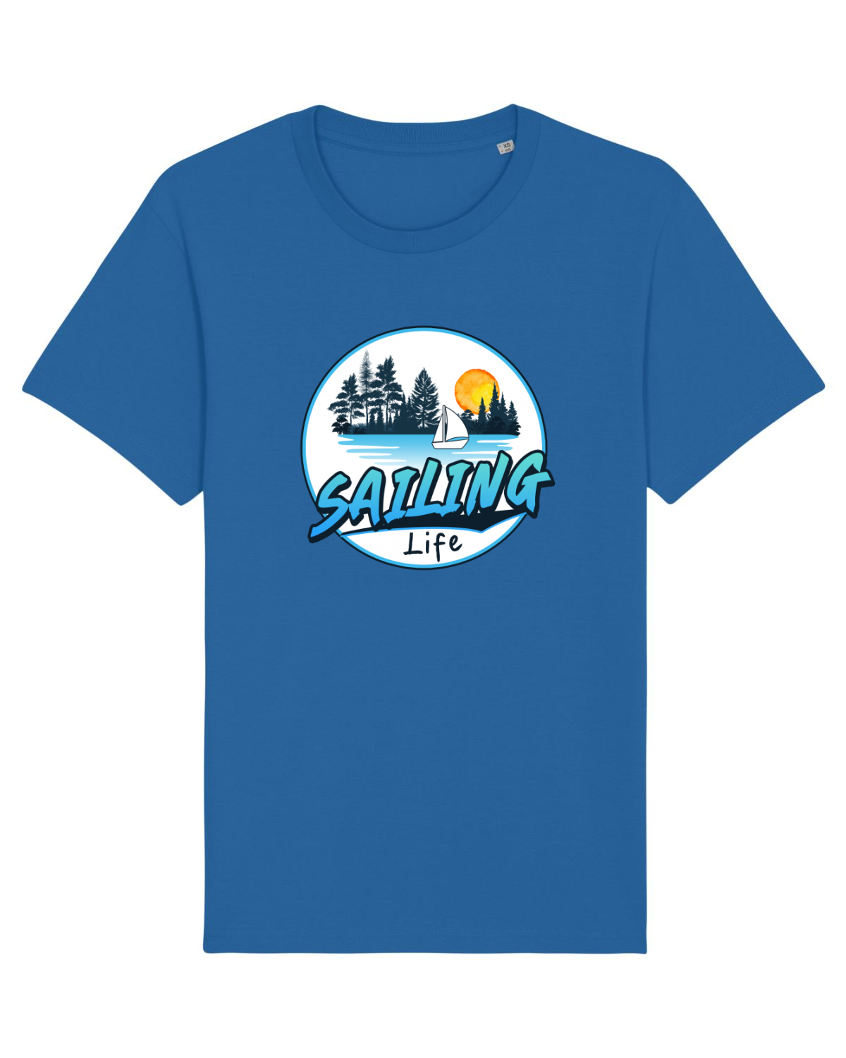 Tricou mânecă scurtă Unisex Rocker Royal Blue