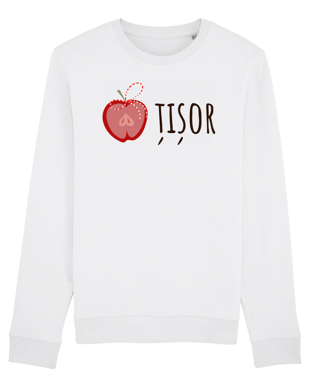 Bluză mânecă lungă Unisex Rise White