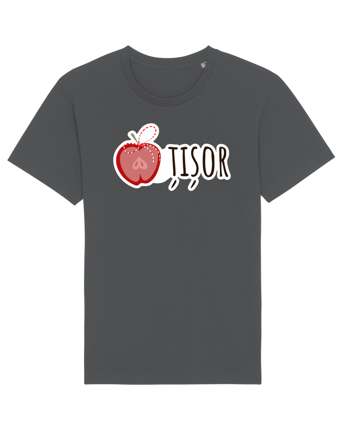Tricou mânecă scurtă Unisex Rocker Anthracite