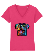 VIS ÎN VIS - TRICOU ÎN TRICOU - V4 Tricou mânecă scurtă guler V Damă Evoker