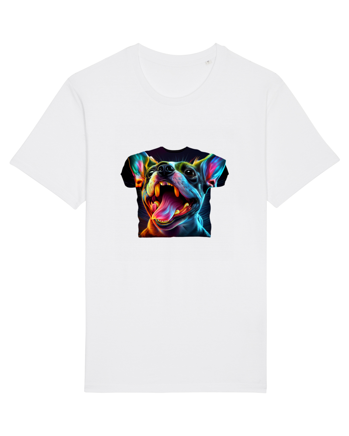 Tricou mânecă scurtă Unisex Rocker White