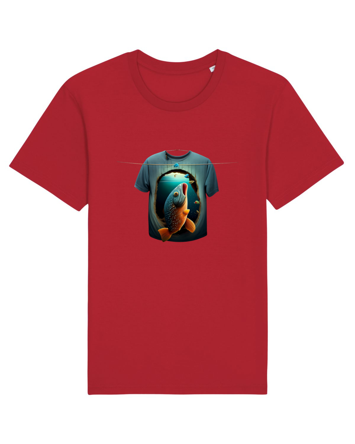 Tricou mânecă scurtă Unisex Rocker Red