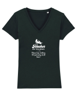 Teacher on vacation Tricou mânecă scurtă guler V Damă Evoker