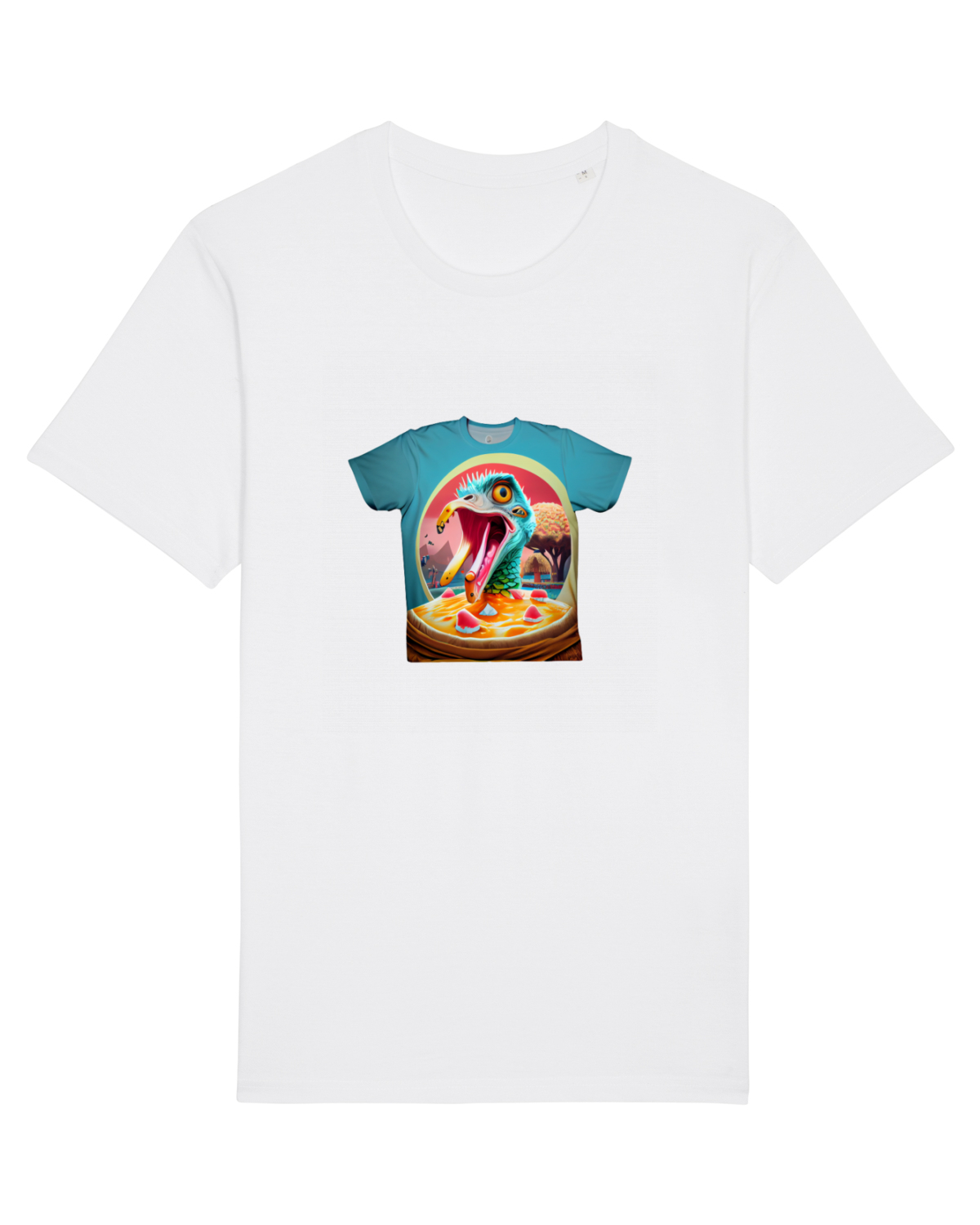 Tricou mânecă scurtă Unisex Rocker White