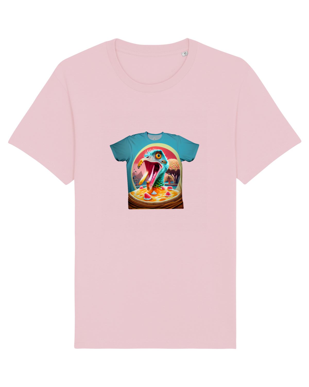 Tricou mânecă scurtă Unisex Rocker Cotton Pink
