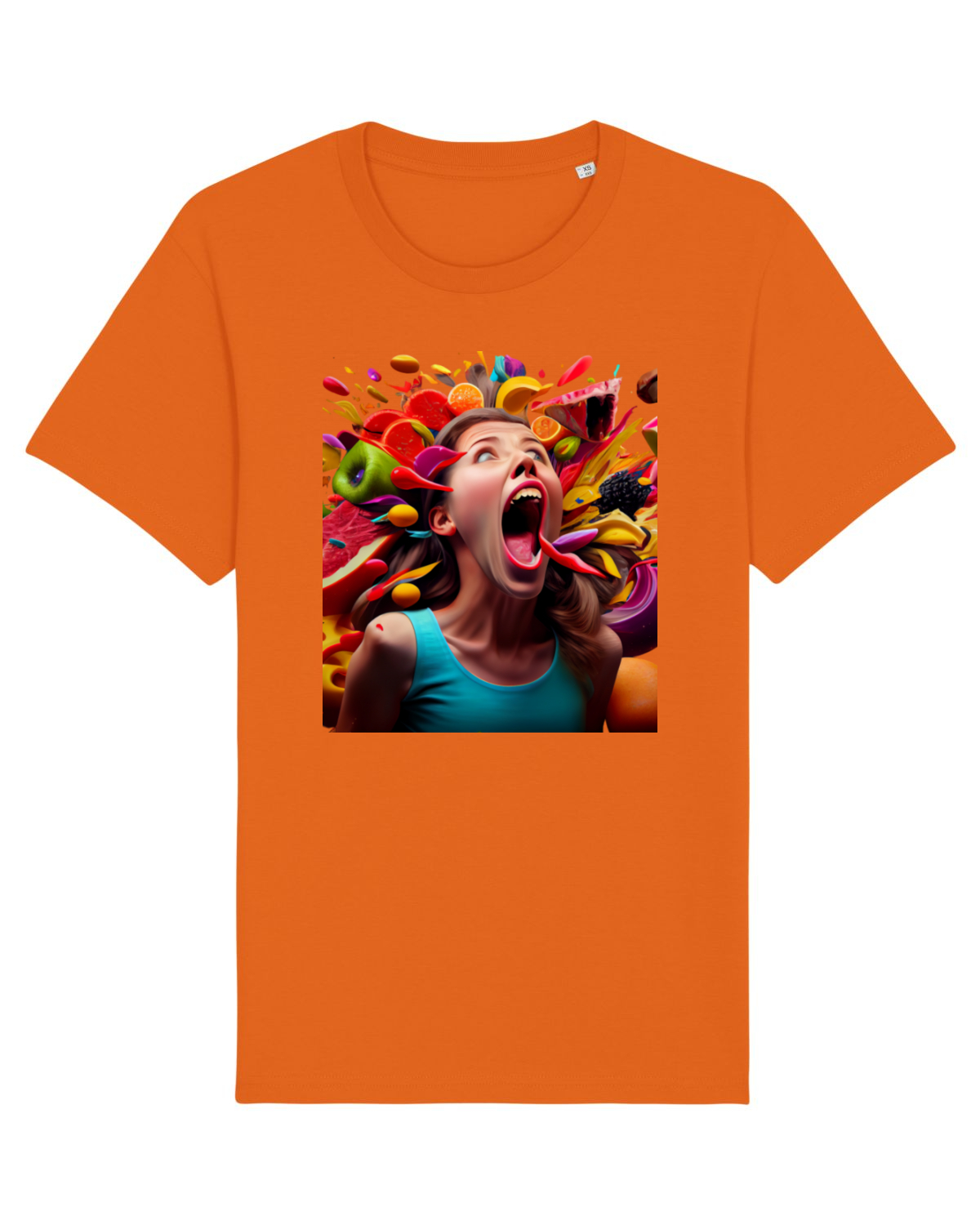 Tricou mânecă scurtă Unisex Rocker Bright Orange
