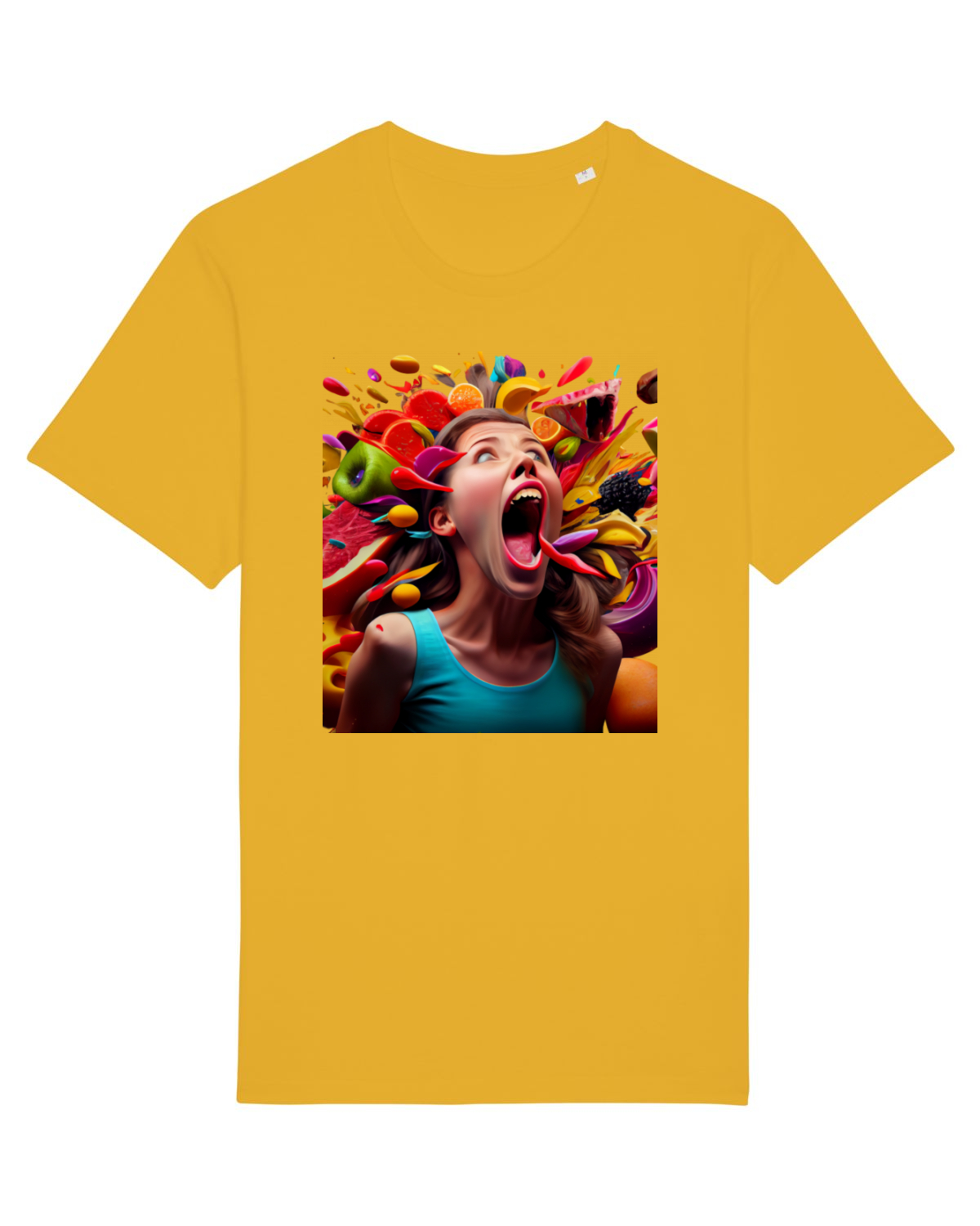Tricou mânecă scurtă Unisex Rocker Spectra Yellow